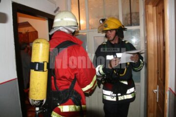 Pompierii au aerisit toate locuințele și scara blocului