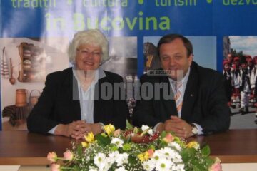 Fostul comisar european al agriculturii Mariann Fischer Boel și Gheorghe Flutur