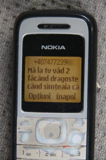 Unul dintre mesajele primite de Oana S. De pe numărul de telefon al preotului Șcheuleac