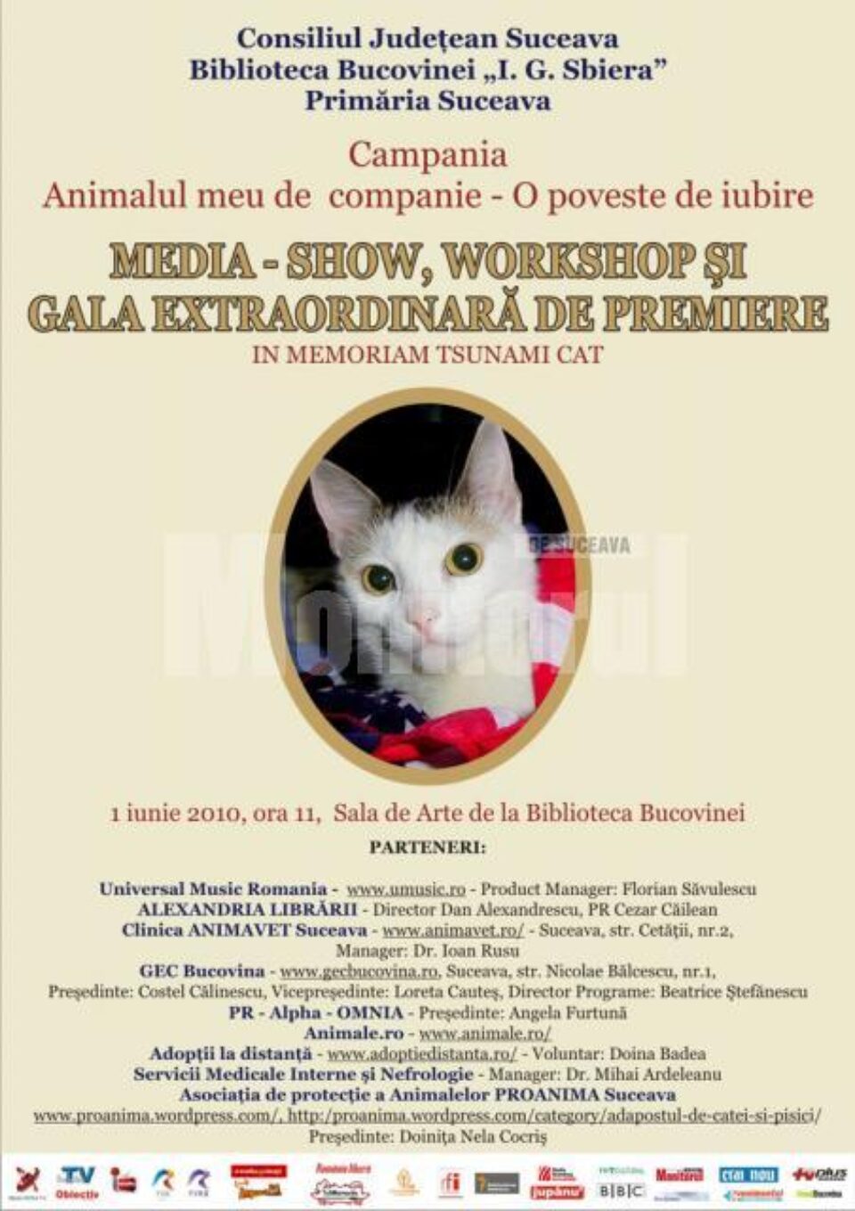 Gala de premiere: Concursul de creație literară „Animalul meu de companie - O poveste de iubire” Gala de premiere: Concursul de creație literară „Animalul meu de companie - O poveste de iubire”