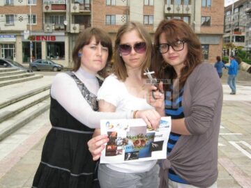 Cativa participanti la flash-mob
