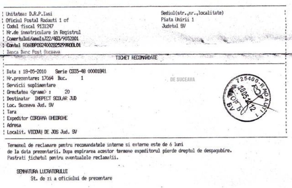 Nemulțumiri la școala 2 din Vicovu de Jos