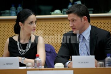 Andreea Marin-Bănică și europarlamentarul PD-L Petru Luhan