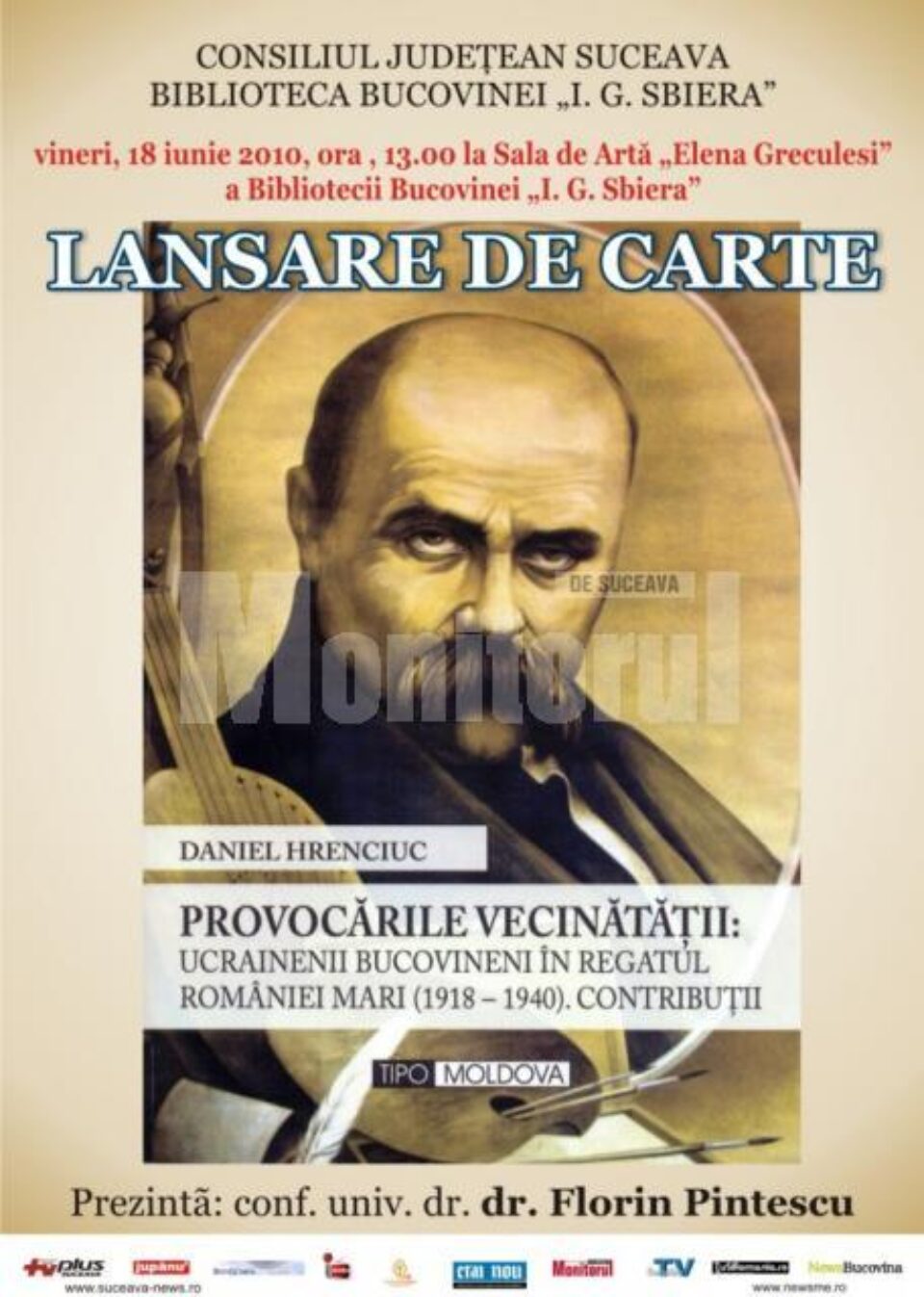 Lansare de carte: „Provocările vecinătății: Ucrainenii bucovineni în Regatul României Mari (1918 - 1940). Contribuții” Lansare de carte: „Provocările vecinătății: Ucrainenii bucovineni în Regatul României Mari (1918 - 1940). Contribuții”