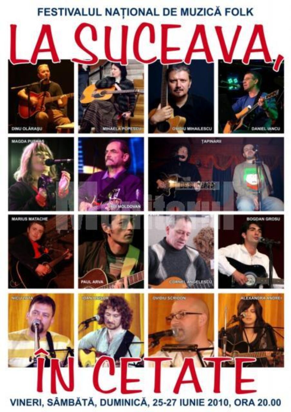 Surpriză: Mircea Rusu - Band, Raul Kusak și Alexandra Ungureanu, la Festivalul de Muzică Folk „La Suceava, în Cetate”