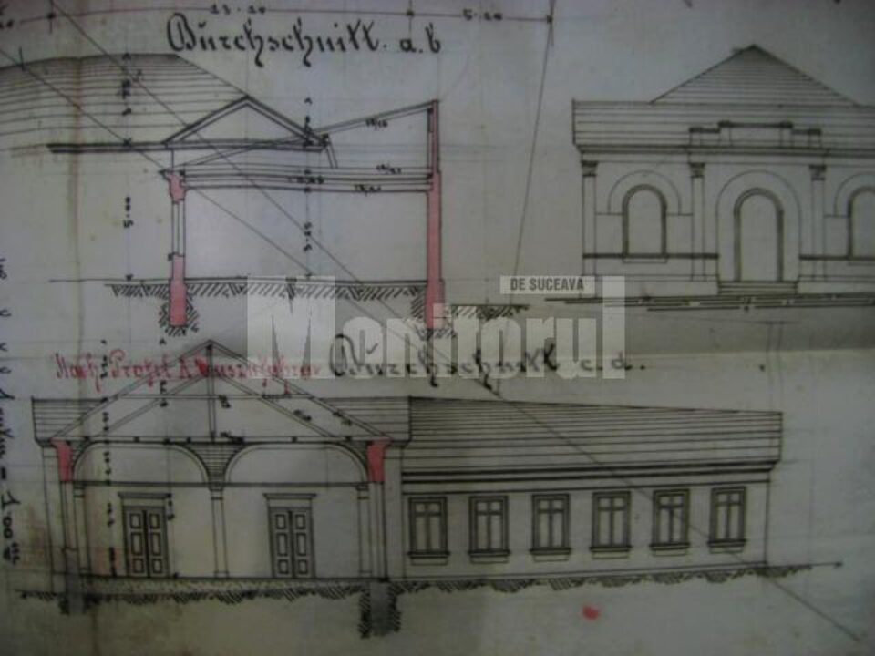 Planul unei clădiri sucevene