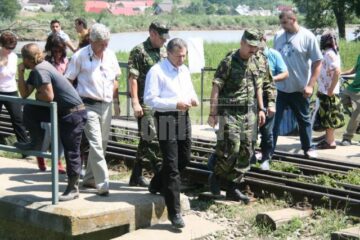 Radu Berceanu s-a aflat, în cursul zilei de ieri, în județul Suceava, unde a vizitat localitățile afectate de calamități