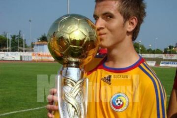 Tibi Serediuc, în tricoul echipei naționale de juniori