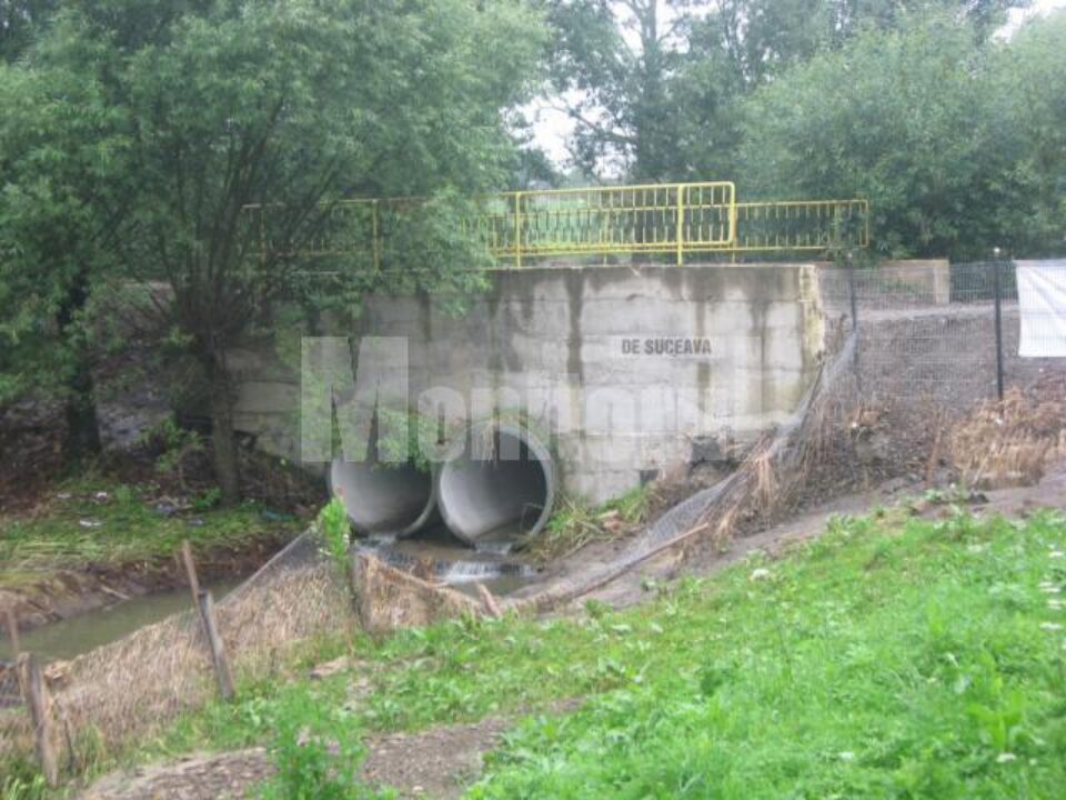 Gurile de scurgere sunt foarte mici, astfel că apa și-a făcut loc pe lângă pod, inundând gospodăriile din jur Gurile de scurgere sunt foarte mici, astfel că apa și-a făcut loc pe lângă pod, inundând gospodăriile din jur