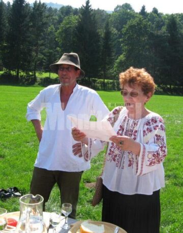 Toader Ignătescu și Silvia Cozmîncă la festivitatea de premiere