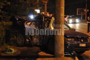 Accidentul s-a petrecut în noaptea de joi spre vineri. Foto: Timotei ANTONESEI