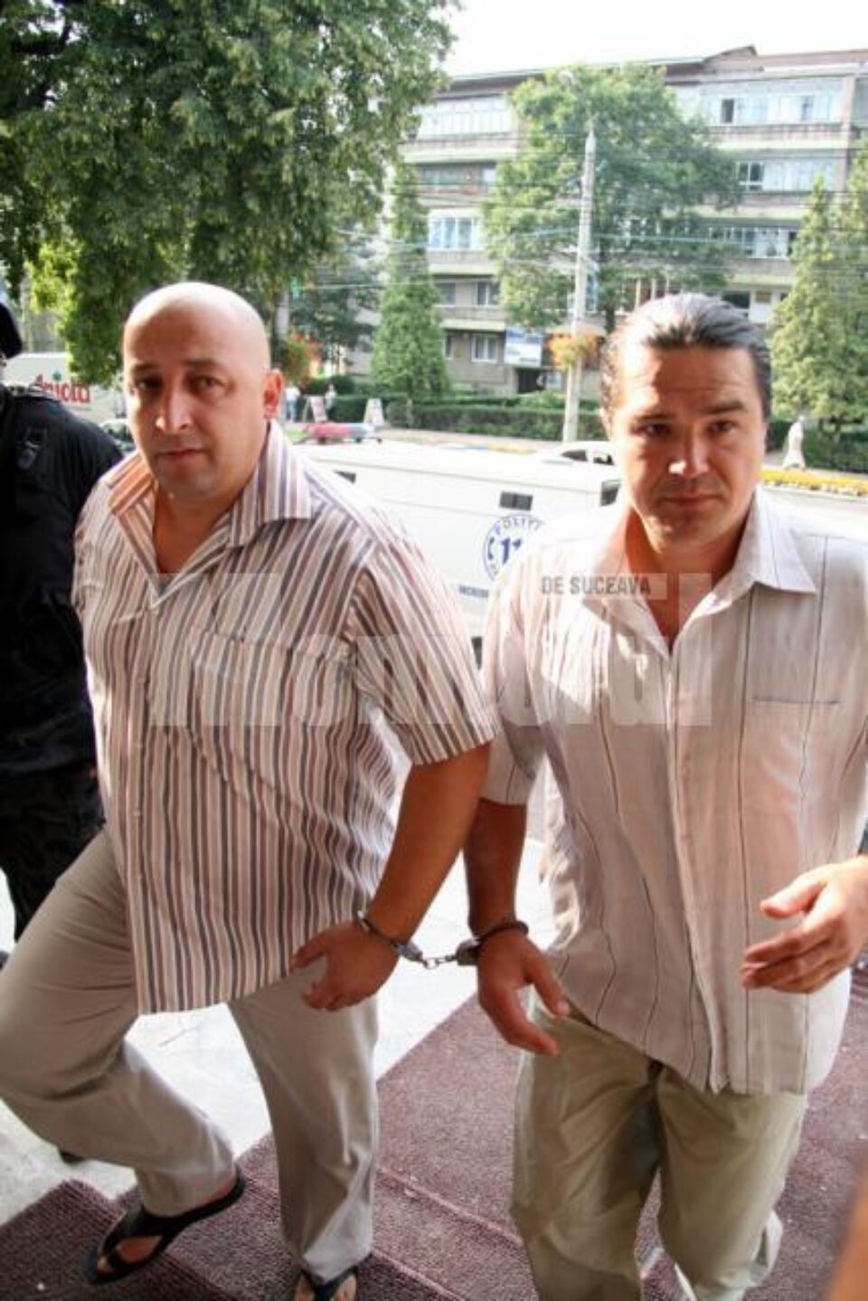 George Tărâță, zis „Cușu (în stânga), și Constantin Nistor, zis „Copilu”, în dreapta