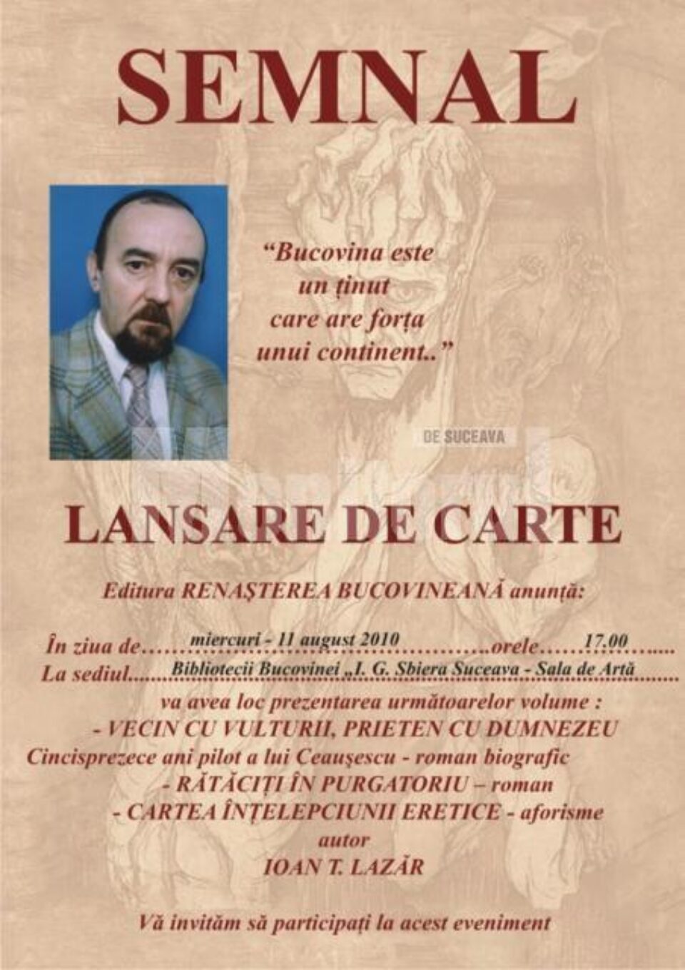 Biblioteca Bucovinei: Lansare de carte