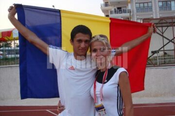Bogdan Macovei, alături de antrenoarea sa, Erzilia Țâmpău