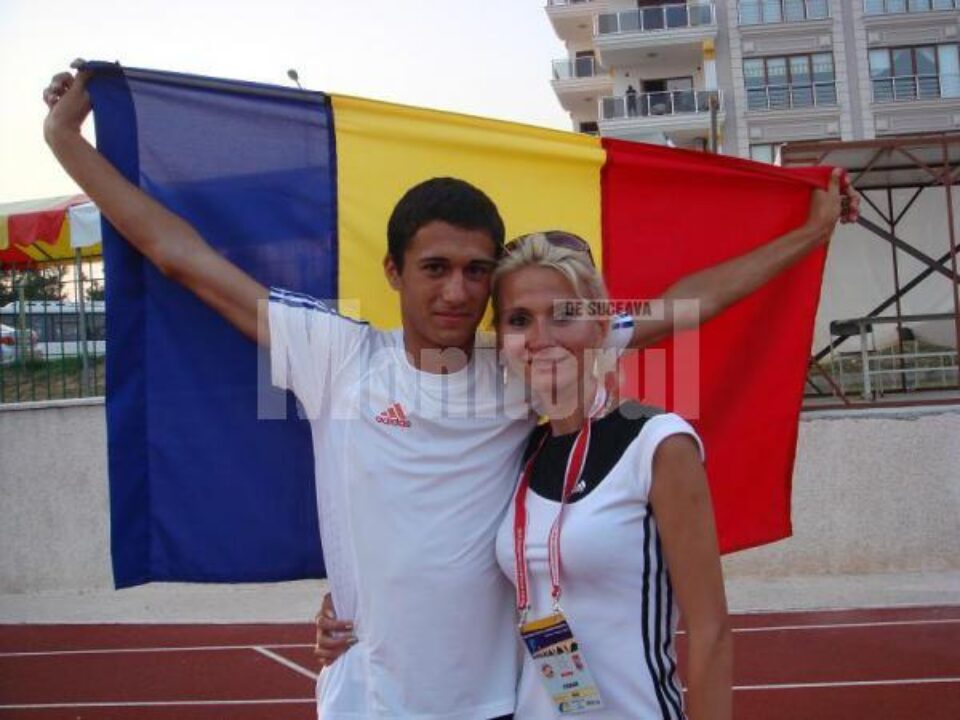Bogdan Macovei, alături de antrenoarea sa, Erzilia Țâmpău