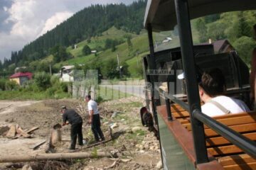La foc mic: Mocănița de la Moldovița „gâfâie” la fiecare sfârșit de săptămână