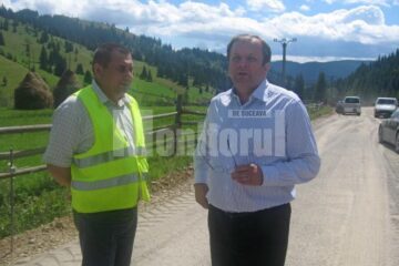Gheorghe Flutur a inspectat lucrările la drumul Panaci - Bilbor