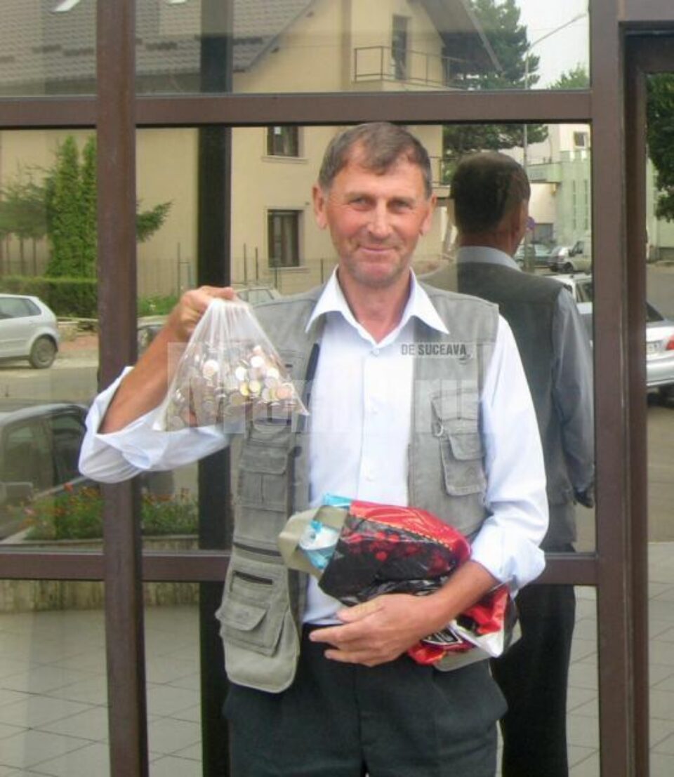Vasile Senciuc și-a achitat cheltuielile judiciare cu monede de unu, cinci și zece bani