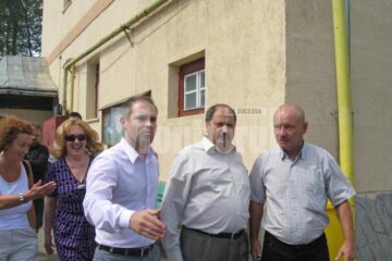 Daniel Funeriu și Petru Carcalete au vizitat Grupul Școlar Sf Andrei din Gura Humorului