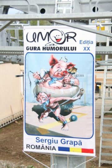 Lucrarea premiată la „Umor la Gura Humorului", semnată de Sergiu Grapă