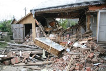 Camera distrusă aproape în totalitate de explozia cauzată de o acumulare de gaze