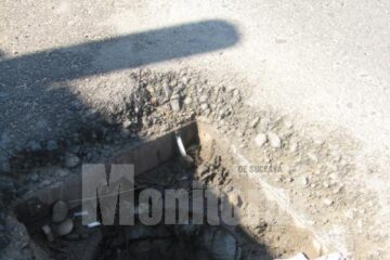 Canalizare rămasa descoperită