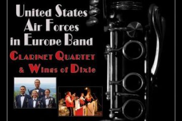 Concert extraordinar: Cvartetul de clarinete și Ansamblul The Wings of Dixie, din cadrul Orchestrei Forțelor Aeriene Americane staționate în Europa