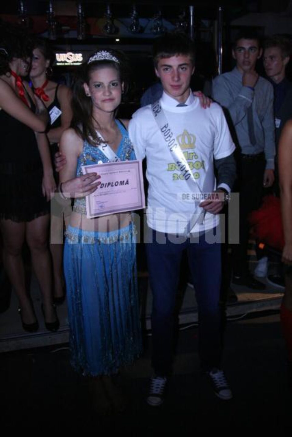 Adina Știrbu și Robert Hîrgău, Miss și Mister Boboc 2010 ai Colegiului Agricol Fălticeni