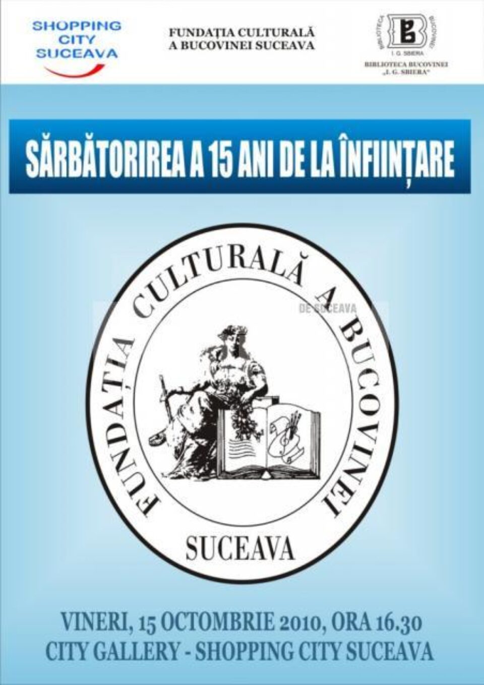 Aniversare: Fundația Culturală a Bucovinei, 15 ani de la înființare