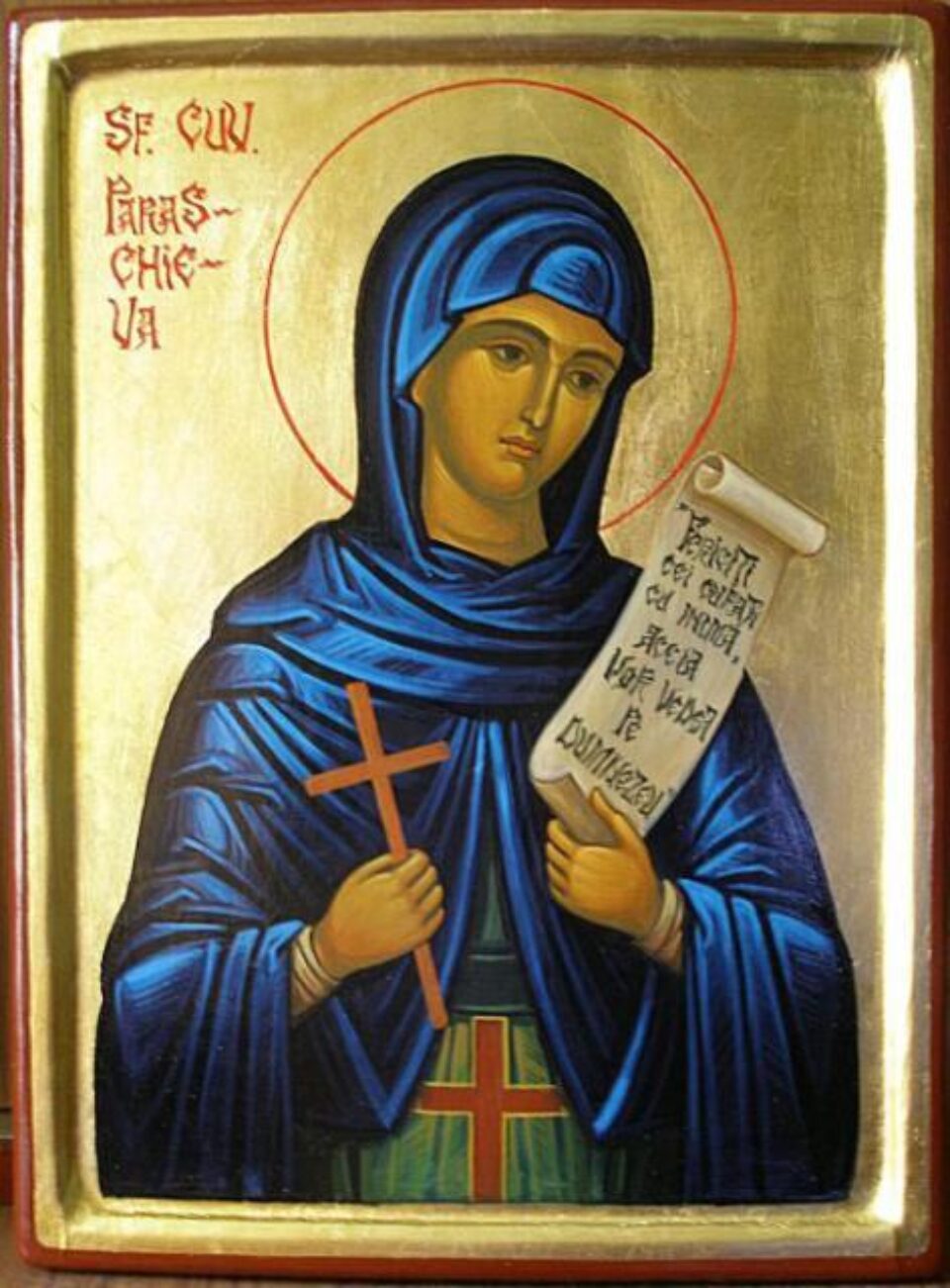 În fiecare an, la 14 octombrie, Biserica Or¬todoxă de pretutindeni prăznuiește pe Cuvioasa Maică Parascheva