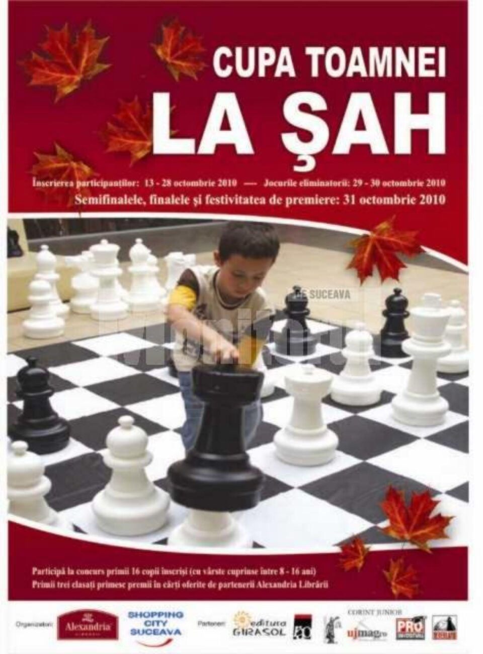 A II-a ediție: Cupa Toamnei la Șah