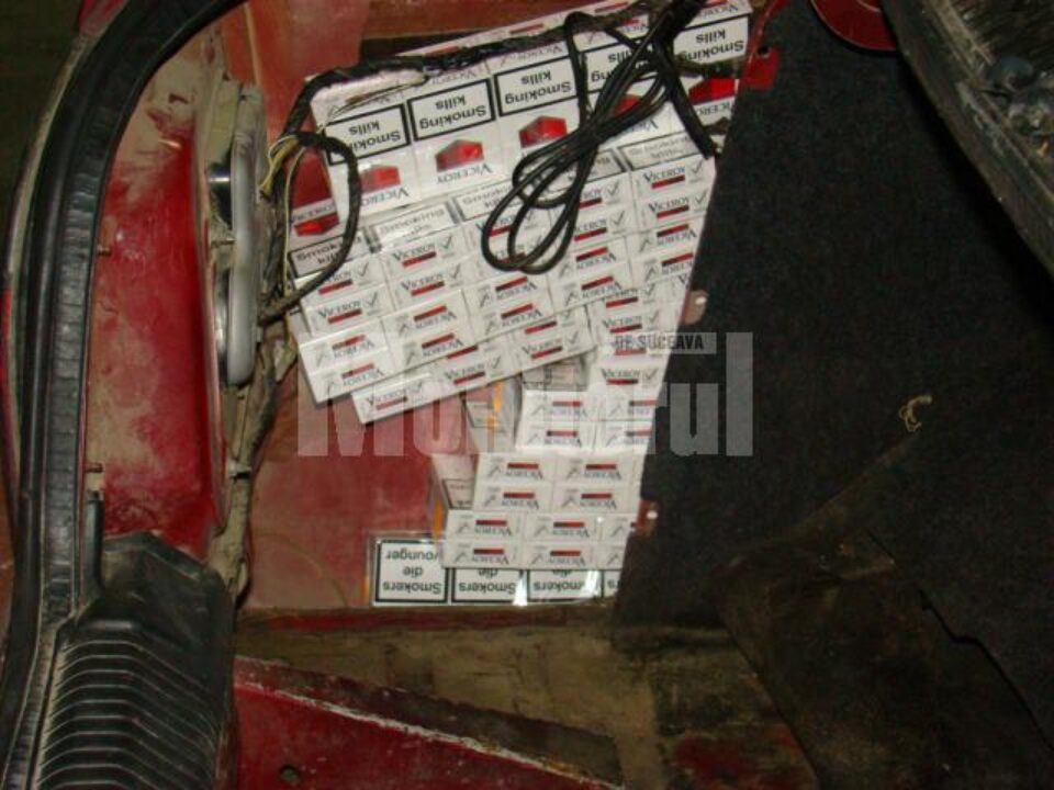 Vama Siret: Portiere de Cielo „căptușite” cu țigări Vama Siret: Portiere de Cielo „căptușite” cu țigări