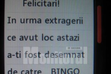 SMS surpriză: Țeapă cu câștiguri de zeci de mii de lei