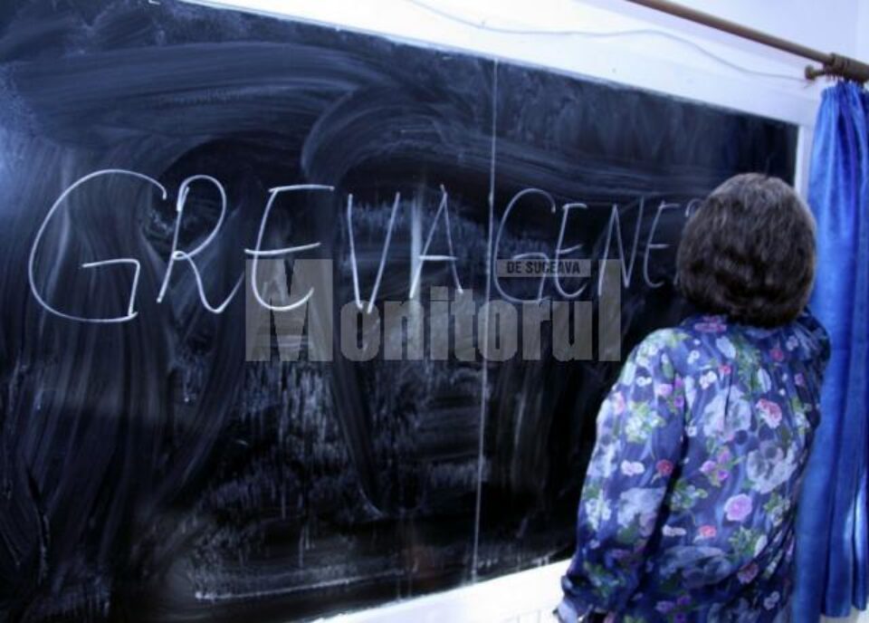 Proteste: Învățământul sucevean, paralizat de greva profesorilor