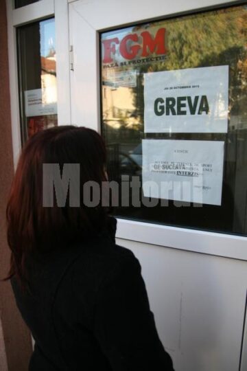 La Scoala Generala nr. 3 a fost greva generala de o zi