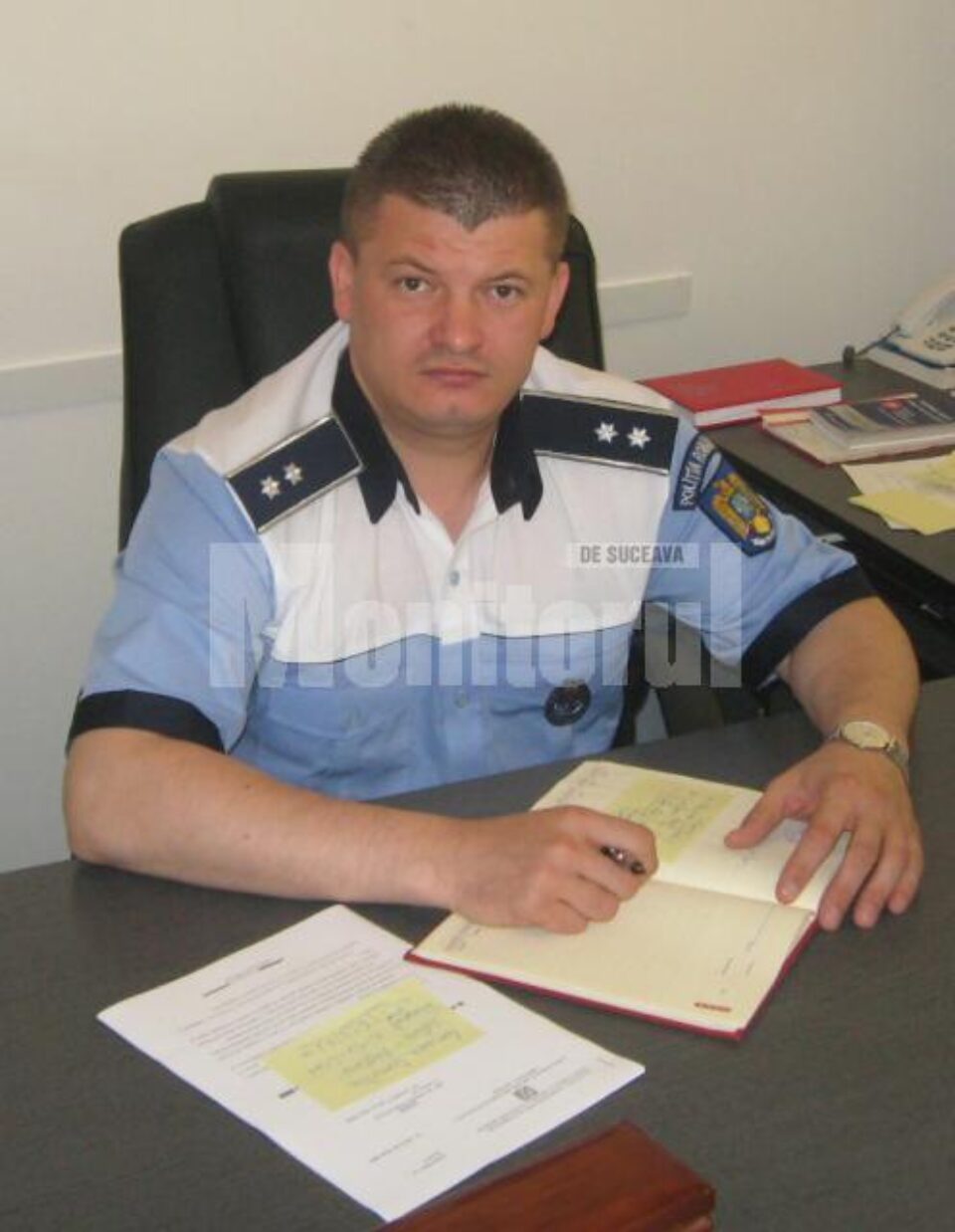 Comisarul Liviu Sfichi, șeful Serviciului de Poliție Rutieră Suceava