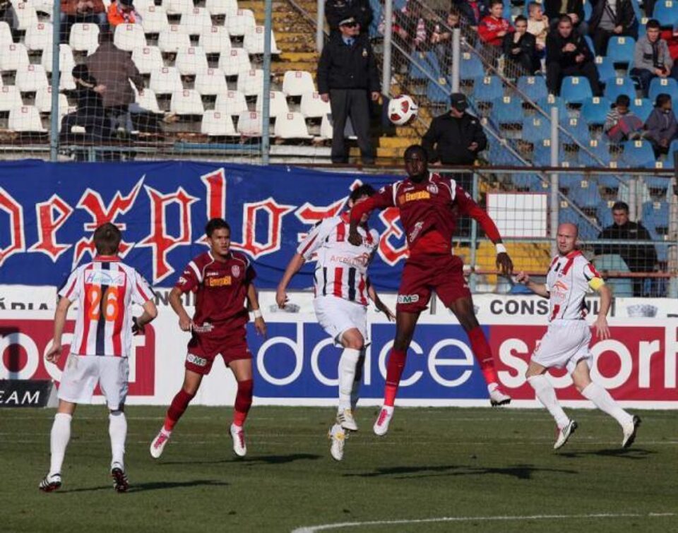 Echipa Oțelul Galați a terminat la egalitate, scor 1-1 (0-0), partida disputată, în fața campioanei CFR Cluj. Foto: otelul-galati.ro