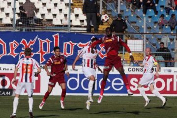 Echipa Oțelul Galați a terminat la egalitate, scor 1-1 (0-0), partida disputată, în fața campioanei CFR Cluj. Foto: otelul-galati.ro
