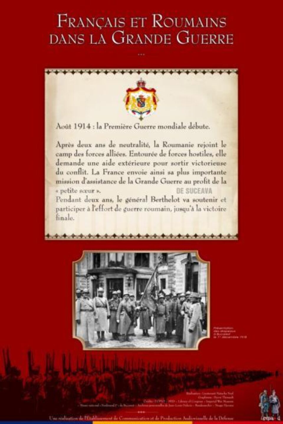Expoziție documentară: “Francezi și români în Marele Război”