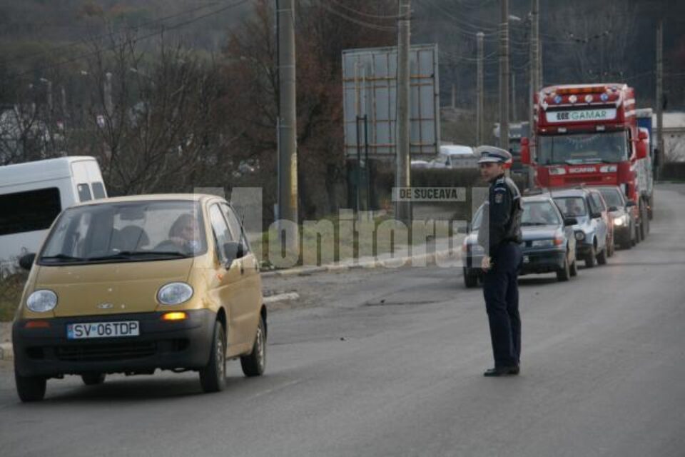 Politistii au incercat sa fluidizeze cat de cat traficul