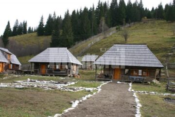 Turistii au la dispozitie sapte case taranesti vechi