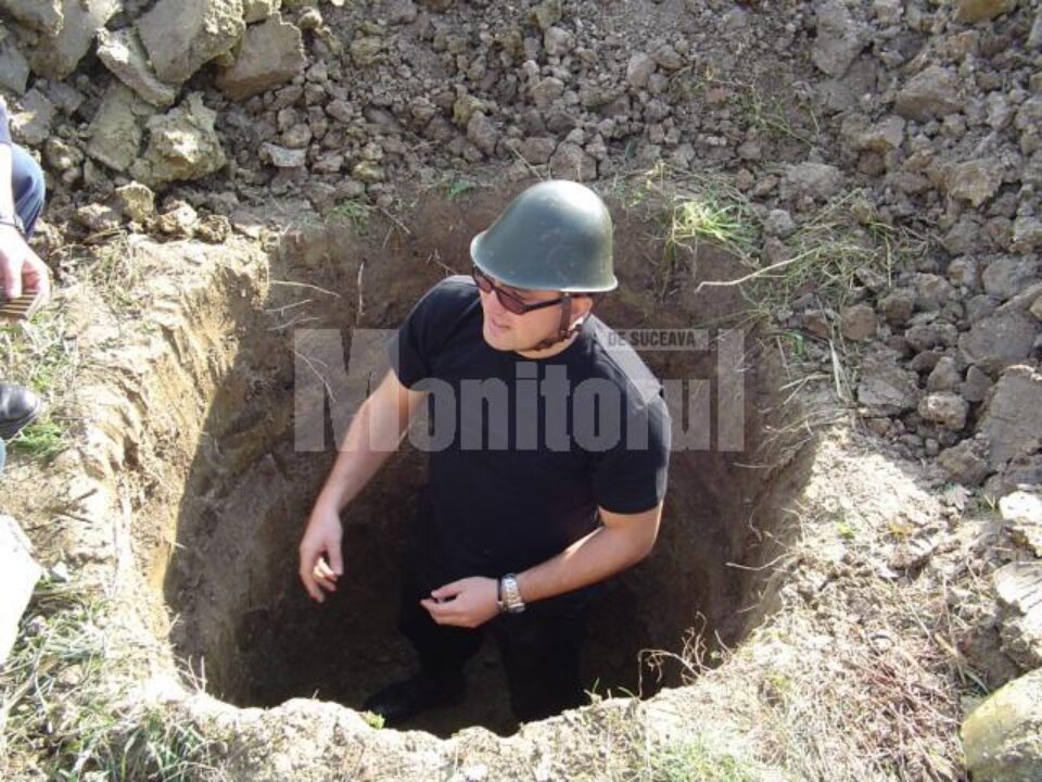 Pericol de explozie: Proiectil de război, în perfectă stare de funcționare, la zece metri de casă