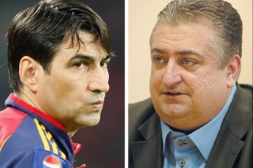 Pițurcă (stânga) și Marian Iancu (dreapta) au coborât limbajul până la cote de neimaginat