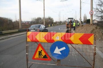Traficul rutier de pe podul de la Ițcani va fi dirijat prin semafoare, pe o singură bandă