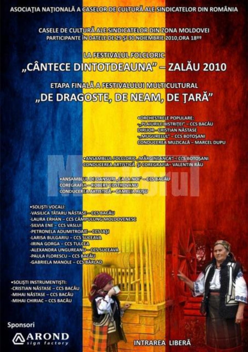 La Zalău: Trei soliste vocale din județ, în finala Festivalului „De dragoste, de neam, de țară”