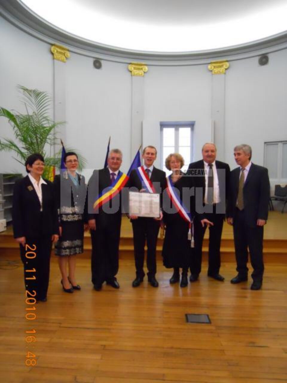 Reprezentanții celor două orașe înfrățite