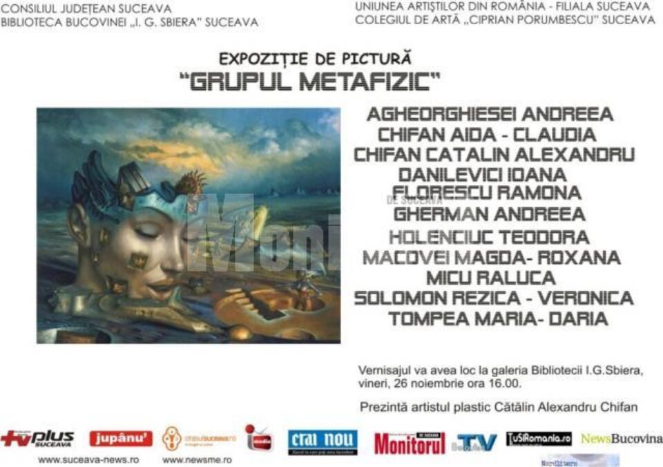 Biblioteca Bucovinei: Expoziția de pictură „Grupul Metafizic”