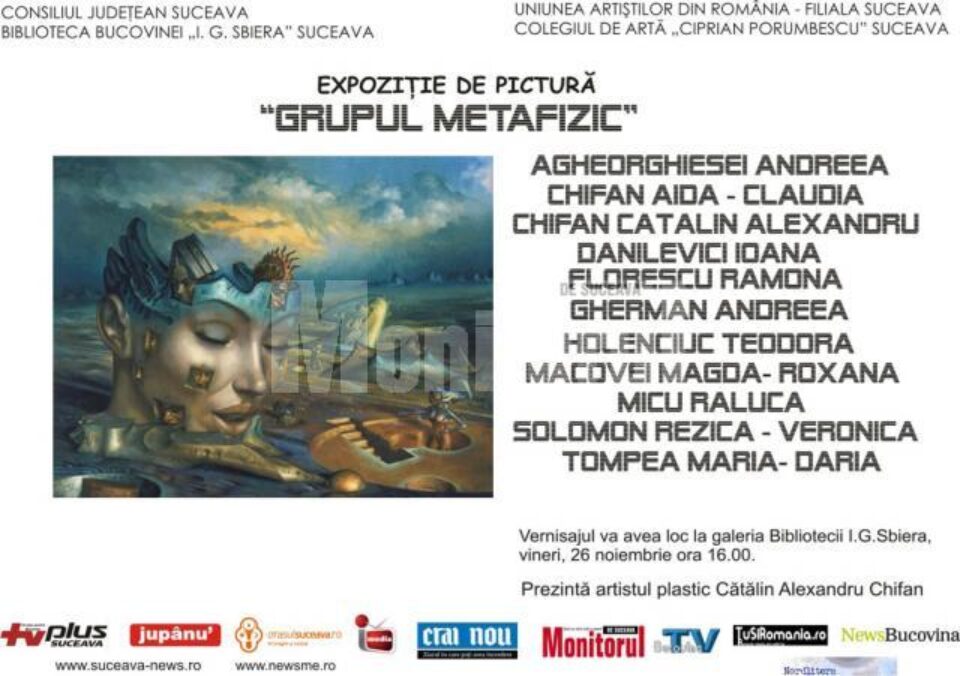 Biblioteca Bucovinei: Expoziția de pictură „Grupul Metafizic”