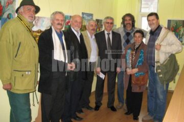 Artiști și invitați la final de vernisaj