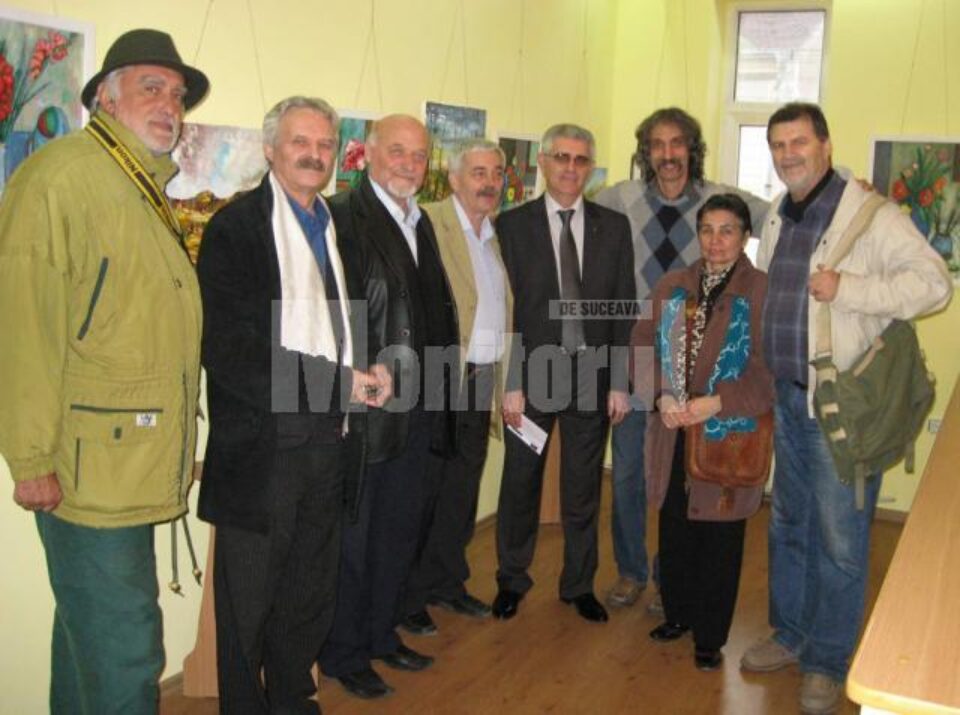 Artiști și invitați la final de vernisaj